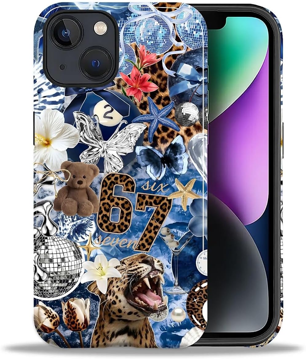 Case Designed for iPhone 17, Hybrid 2-Layer Case, Military-Grade Protection Durable Shockproof Anti-Scratch Phone Case, Lemon Summer Collage