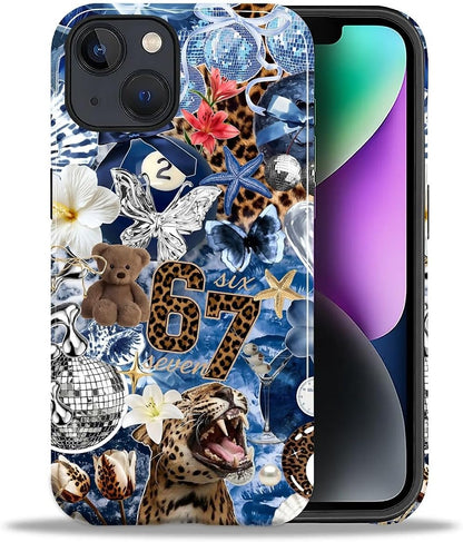 Case Designed for iPhone 17, Hybrid 2-Layer Case, Military-Grade Protection Durable Shockproof Anti-Scratch Phone Case, Lemon Summer Collage