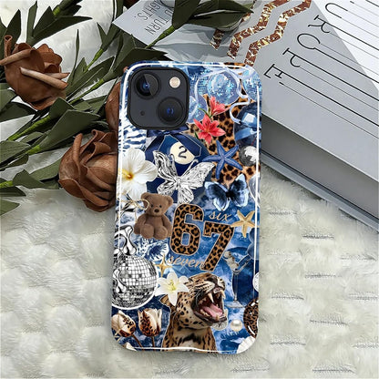 Case Designed for iPhone 17, Hybrid 2-Layer Case, Military-Grade Protection Durable Shockproof Anti-Scratch Phone Case, Lemon Summer Collage