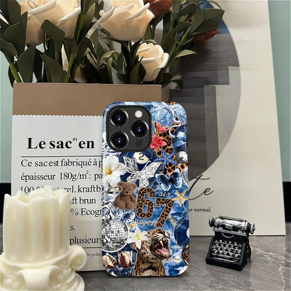 Case Designed for iPhone 17, Hybrid 2-Layer Case, Military-Grade Protection Durable Shockproof Anti-Scratch Phone Case, Lemon Summer Collage