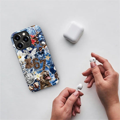 Case Designed for iPhone 17, Hybrid 2-Layer Case, Military-Grade Protection Durable Shockproof Anti-Scratch Phone Case, Lemon Summer Collage