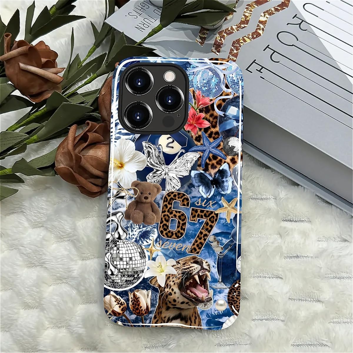 Case Designed for iPhone 17, Hybrid 2-Layer Case, Military-Grade Protection Durable Shockproof Anti-Scratch Phone Case, Lemon Summer Collage