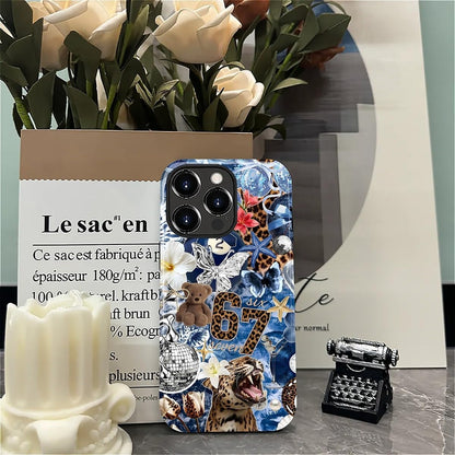 Case Designed for iPhone 17, Hybrid 2-Layer Case, Military-Grade Protection Durable Shockproof Anti-Scratch Phone Case, Lemon Summer Collage