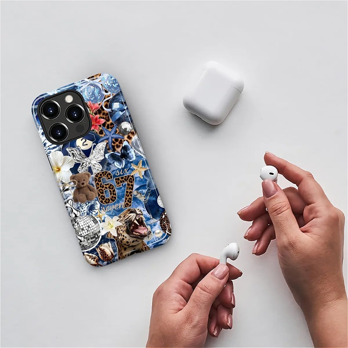Case Designed for iPhone 17, Hybrid 2-Layer Case, Military-Grade Protection Durable Shockproof Anti-Scratch Phone Case, Lemon Summer Collage