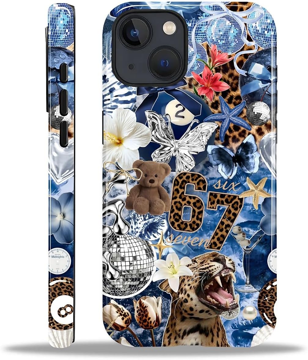 Case Designed for iPhone 17, Hybrid 2-Layer Case, Military-Grade Protection Durable Shockproof Anti-Scratch Phone Case, Lemon Summer Collage