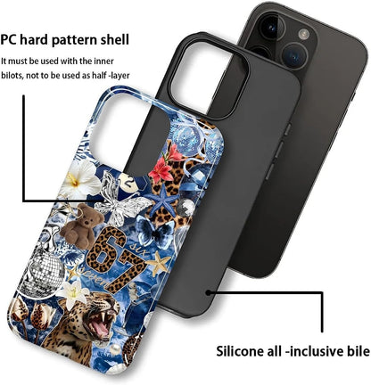 Case Designed for iPhone 17, Hybrid 2-Layer Case, Military-Grade Protection Durable Shockproof Anti-Scratch Phone Case, Lemon Summer Collage