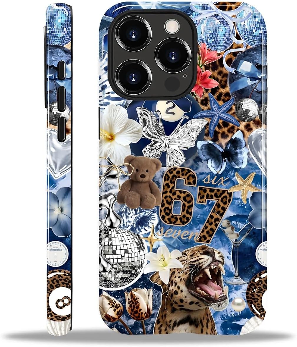 Case Designed for iPhone 17, Hybrid 2-Layer Case, Military-Grade Protection Durable Shockproof Anti-Scratch Phone Case, Lemon Summer Collage