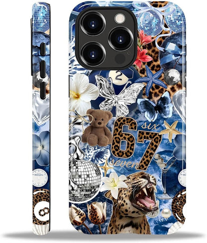 Case Designed for iPhone 17, Hybrid 2-Layer Case, Military-Grade Protection Durable Shockproof Anti-Scratch Phone Case, Lemon Summer Collage