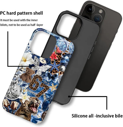 Case Designed for iPhone 17, Hybrid 2-Layer Case, Military-Grade Protection Durable Shockproof Anti-Scratch Phone Case, Lemon Summer Collage