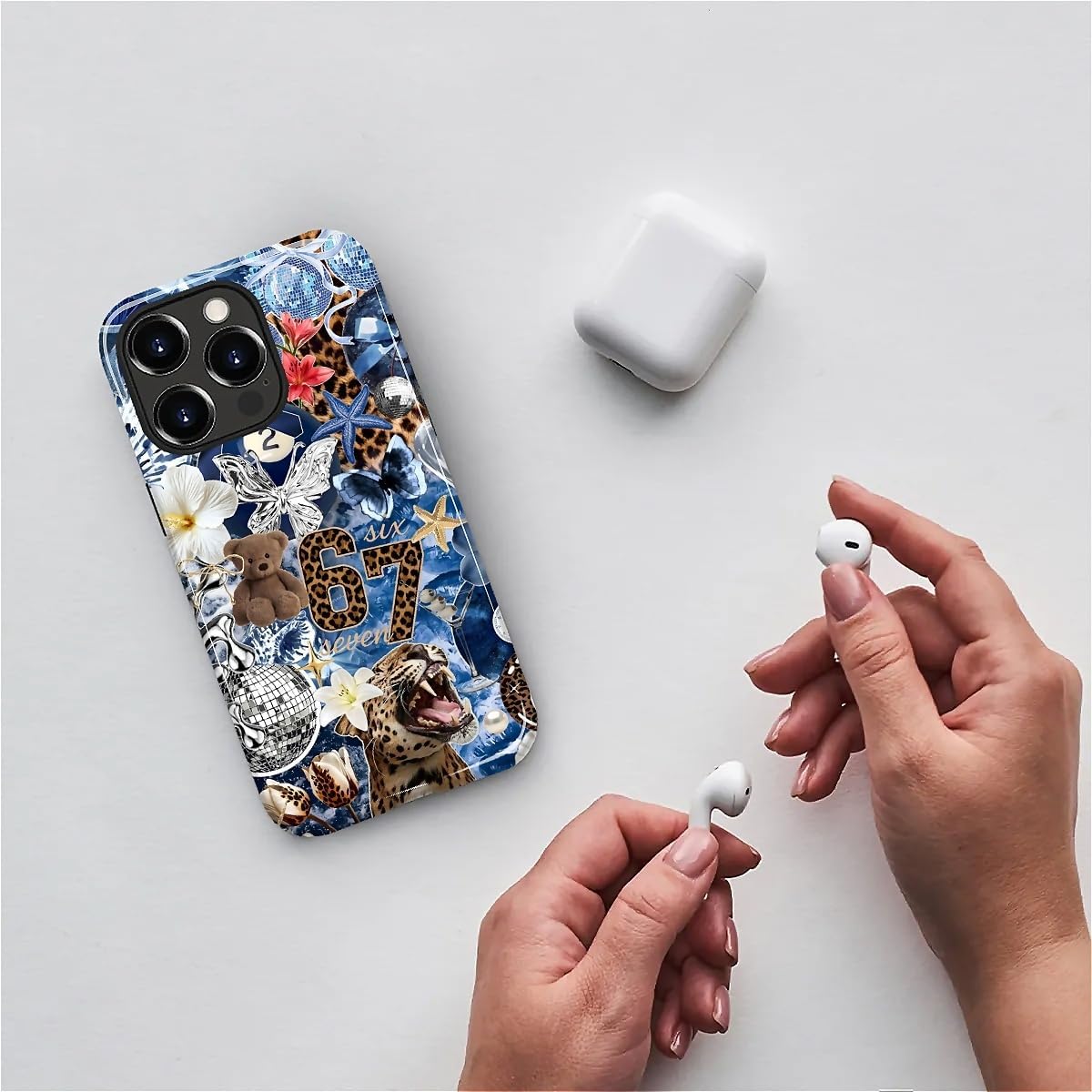 Case Designed for iPhone 17, Hybrid 2-Layer Case, Military-Grade Protection Durable Shockproof Anti-Scratch Phone Case, Lemon Summer Collage