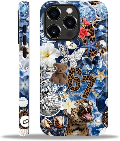 Case Designed for iPhone 17, Hybrid 2-Layer Case, Military-Grade Protection Durable Shockproof Anti-Scratch Phone Case, Lemon Summer Collage
