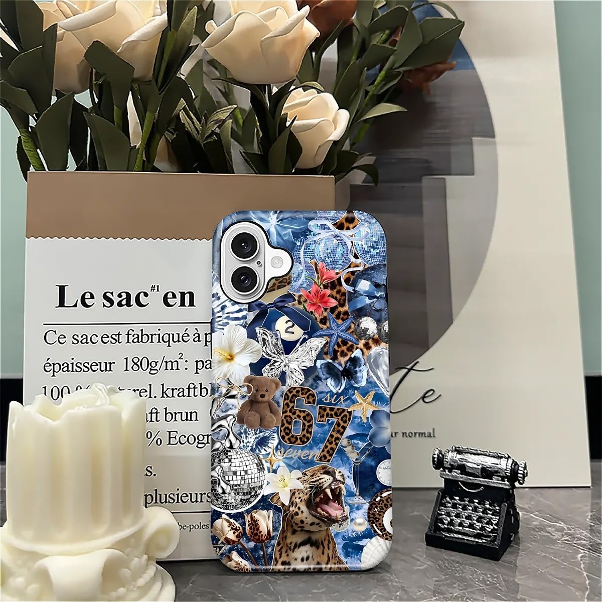 Case Designed for iPhone 17, Hybrid 2-Layer Case, Military-Grade Protection Durable Shockproof Anti-Scratch Phone Case, Lemon Summer Collage