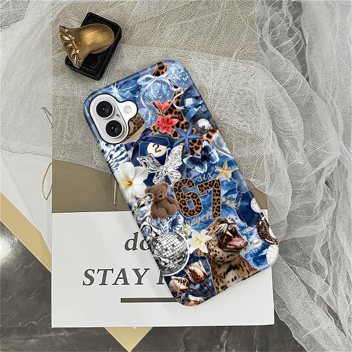 Case Designed for iPhone 17, Hybrid 2-Layer Case, Military-Grade Protection Durable Shockproof Anti-Scratch Phone Case, Lemon Summer Collage