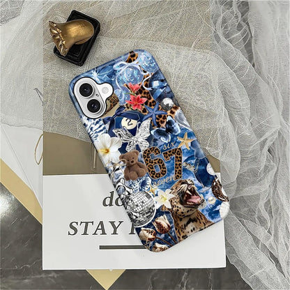 Case Designed for iPhone 17, Hybrid 2-Layer Case, Military-Grade Protection Durable Shockproof Anti-Scratch Phone Case, Lemon Summer Collage