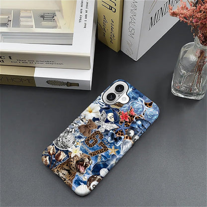Case Designed for iPhone 17, Hybrid 2-Layer Case, Military-Grade Protection Durable Shockproof Anti-Scratch Phone Case, Lemon Summer Collage