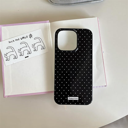 Compatible with iPhone 13/iPhone 14 Case with Cute Fashion Polka Dot Aesthetics Design Simple Cases for Soft TPU Slim Protection Cover-Lemon-Yellow