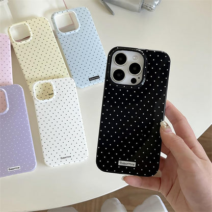 Compatible with iPhone 13/iPhone 14 Case with Cute Fashion Polka Dot Aesthetics Design Simple Cases for Soft TPU Slim Protection Cover-Lemon-Yellow