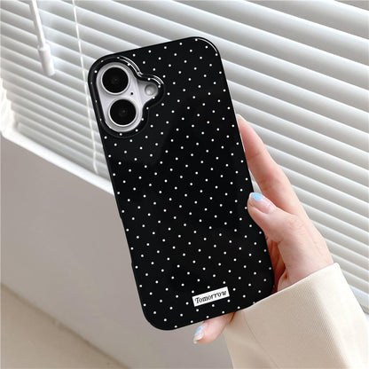 Compatible with iPhone 13/iPhone 14 Case with Cute Fashion Polka Dot Aesthetics Design Simple Cases for Soft TPU Slim Protection Cover-Lemon-Yellow