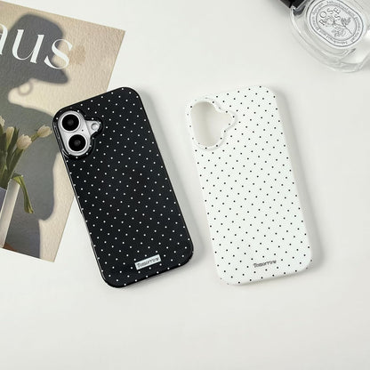 Compatible with iPhone 13/iPhone 14 Case with Cute Fashion Polka Dot Aesthetics Design Simple Cases for Soft TPU Slim Protection Cover-Lemon-Yellow