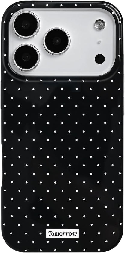 Compatible with iPhone 13/iPhone 14 Case with Cute Fashion Polka Dot Aesthetics Design Simple Cases for Soft TPU Slim Protection Cover-Lemon-Yellow