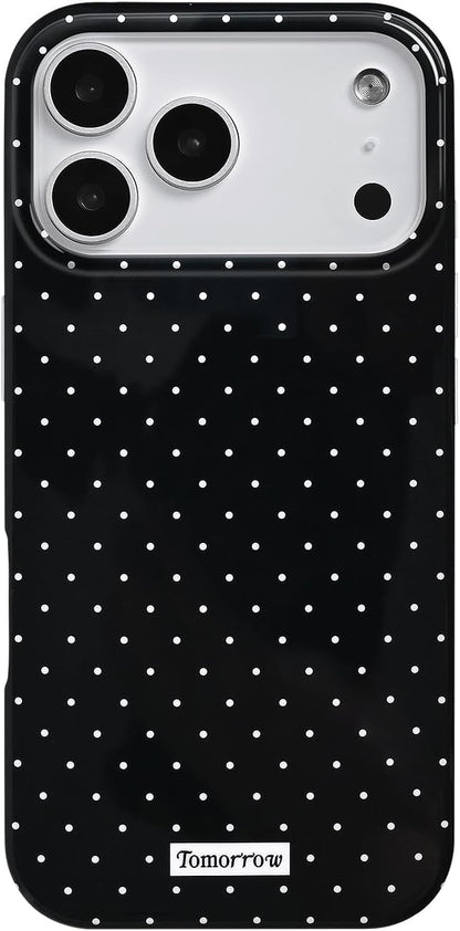 Compatible with iPhone 13/iPhone 14 Case with Cute Fashion Polka Dot Aesthetics Design Simple Cases for Soft TPU Slim Protection Cover-Lemon-Yellow