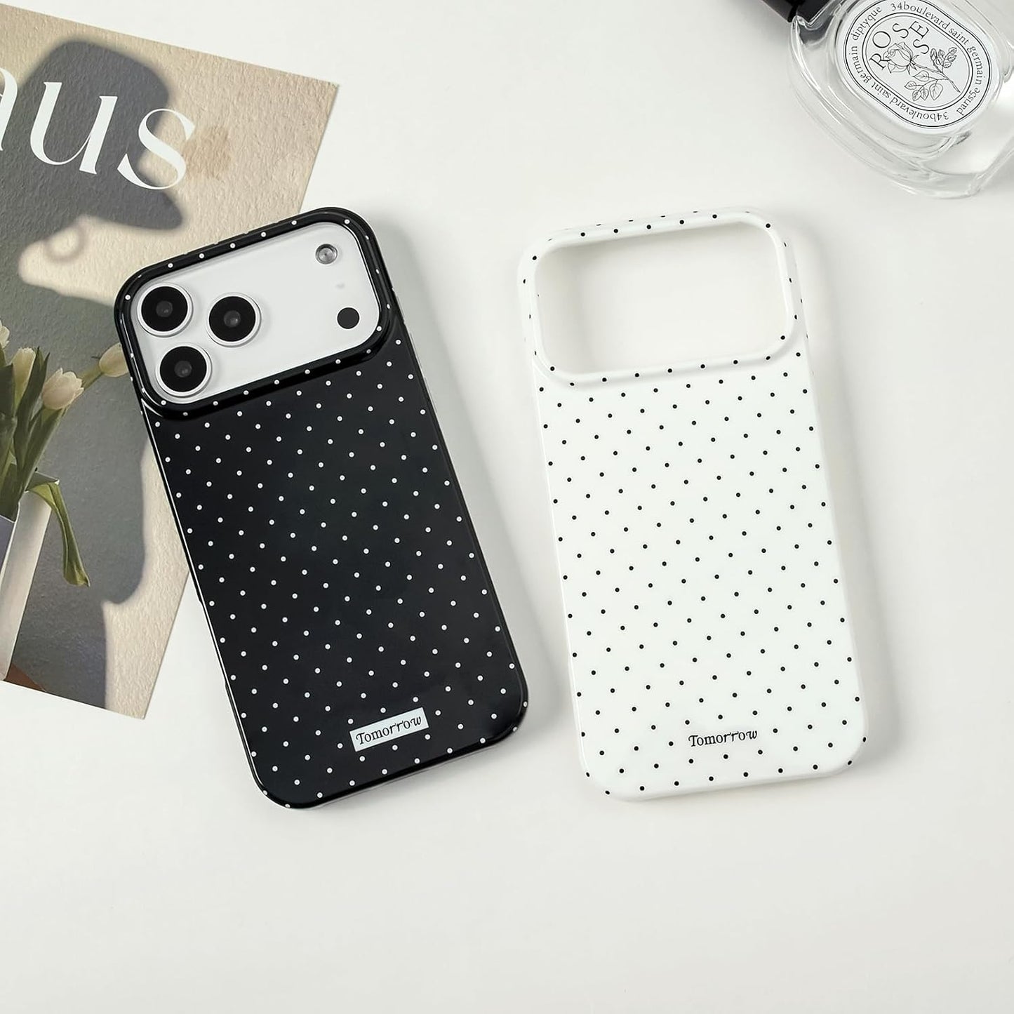 Compatible with iPhone 13/iPhone 14 Case with Cute Fashion Polka Dot Aesthetics Design Simple Cases for Soft TPU Slim Protection Cover-Lemon-Yellow