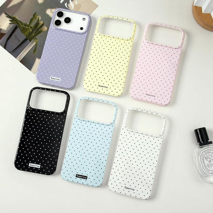 Compatible with iPhone 13/iPhone 14 Case with Cute Fashion Polka Dot Aesthetics Design Simple Cases for Soft TPU Slim Protection Cover-Lemon-Yellow