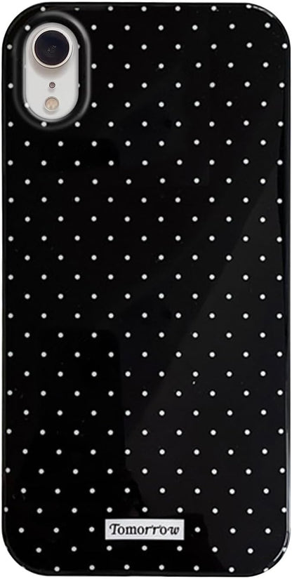 Compatible with iPhone 13/iPhone 14 Case with Cute Fashion Polka Dot Aesthetics Design Simple Cases for Soft TPU Slim Protection Cover-Lemon-Yellow
