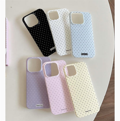 Compatible with iPhone 13/iPhone 14 Case with Cute Fashion Polka Dot Aesthetics Design Simple Cases for Soft TPU Slim Protection Cover-Lemon-Yellow
