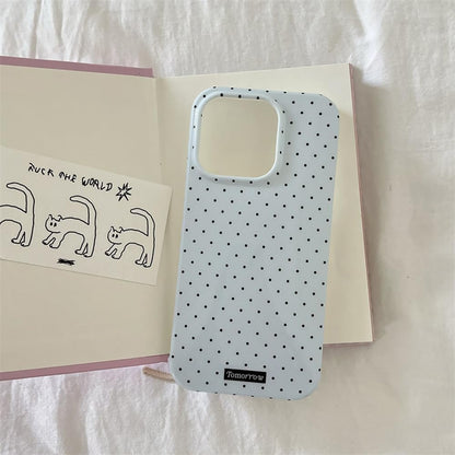 Compatible with iPhone 13/iPhone 14 Case with Cute Fashion Polka Dot Aesthetics Design Simple Cases for Soft TPU Slim Protection Cover-Lemon-Yellow