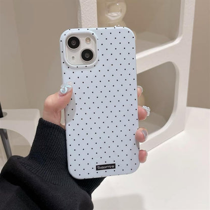 Compatible with iPhone 13/iPhone 14 Case with Cute Fashion Polka Dot Aesthetics Design Simple Cases for Soft TPU Slim Protection Cover-Lemon-Yellow