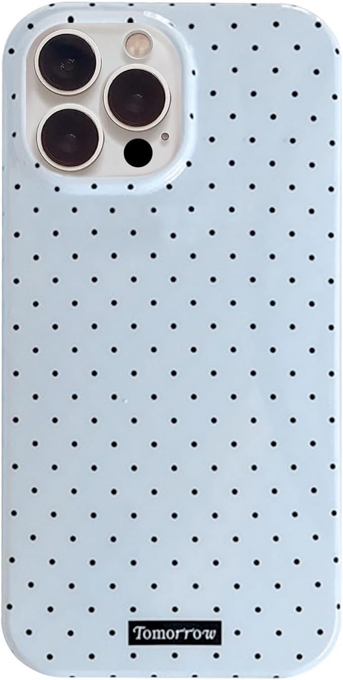 Compatible with iPhone 13/iPhone 14 Case with Cute Fashion Polka Dot Aesthetics Design Simple Cases for Soft TPU Slim Protection Cover-Lemon-Yellow