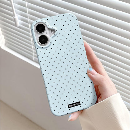 Compatible with iPhone 13/iPhone 14 Case with Cute Fashion Polka Dot Aesthetics Design Simple Cases for Soft TPU Slim Protection Cover-Lemon-Yellow