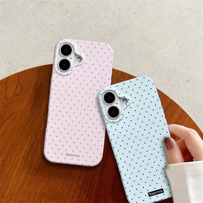 Compatible with iPhone 13/iPhone 14 Case with Cute Fashion Polka Dot Aesthetics Design Simple Cases for Soft TPU Slim Protection Cover-Lemon-Yellow