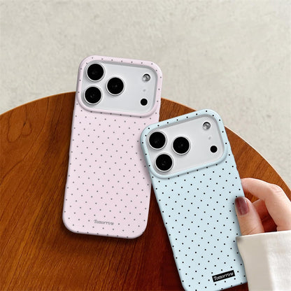 Compatible with iPhone 13/iPhone 14 Case with Cute Fashion Polka Dot Aesthetics Design Simple Cases for Soft TPU Slim Protection Cover-Lemon-Yellow