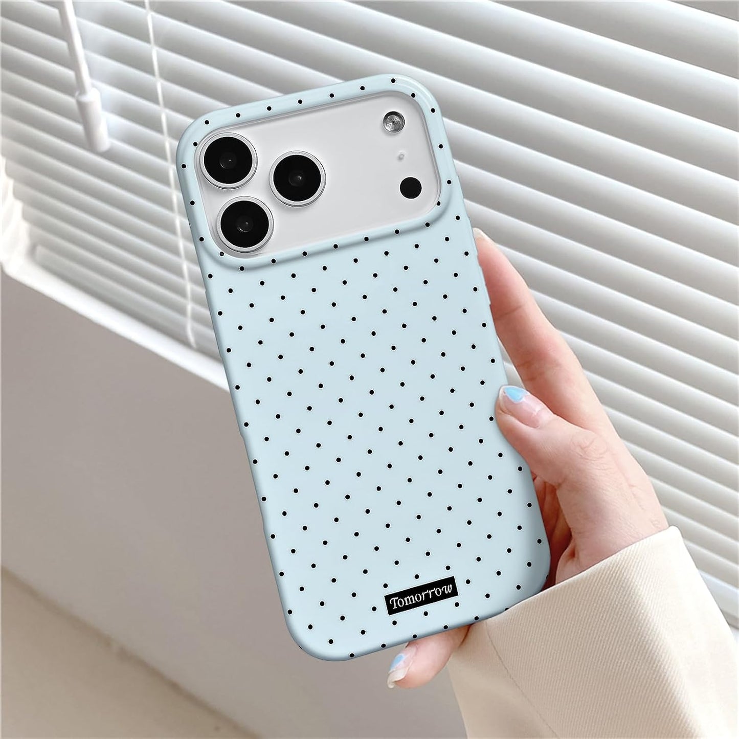 Compatible with iPhone 13/iPhone 14 Case with Cute Fashion Polka Dot Aesthetics Design Simple Cases for Soft TPU Slim Protection Cover-Lemon-Yellow