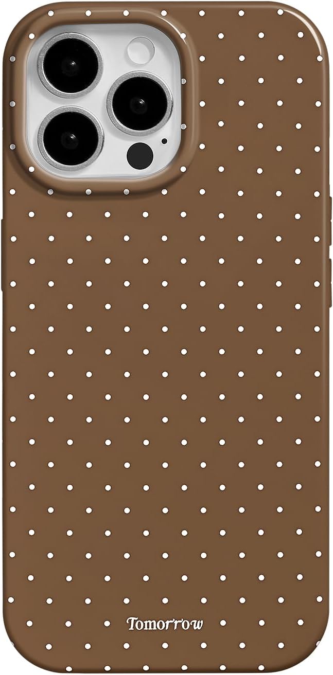 Compatible with iPhone 13/iPhone 14 Case with Cute Fashion Polka Dot Aesthetics Design Simple Cases for Soft TPU Slim Protection Cover-Lemon-Yellow