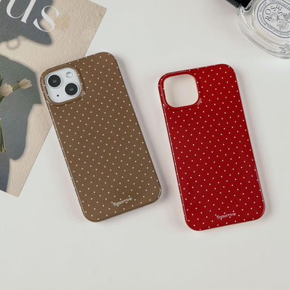 Compatible with iPhone 13/iPhone 14 Case with Cute Fashion Polka Dot Aesthetics Design Simple Cases for Soft TPU Slim Protection Cover-Lemon-Yellow