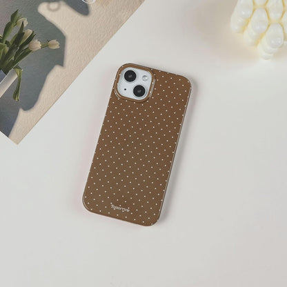 Compatible with iPhone 13/iPhone 14 Case with Cute Fashion Polka Dot Aesthetics Design Simple Cases for Soft TPU Slim Protection Cover-Lemon-Yellow