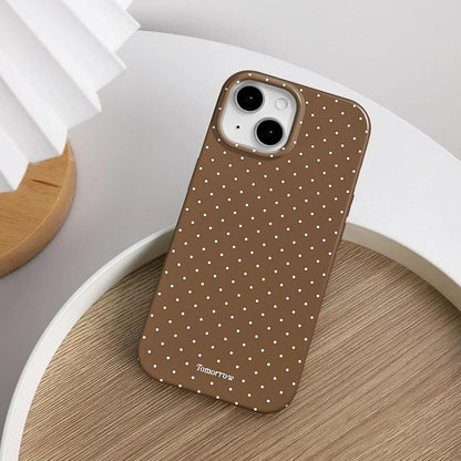 Compatible with iPhone 13/iPhone 14 Case with Cute Fashion Polka Dot Aesthetics Design Simple Cases for Soft TPU Slim Protection Cover-Lemon-Yellow
