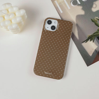 Compatible with iPhone 13/iPhone 14 Case with Cute Fashion Polka Dot Aesthetics Design Simple Cases for Soft TPU Slim Protection Cover-Lemon-Yellow