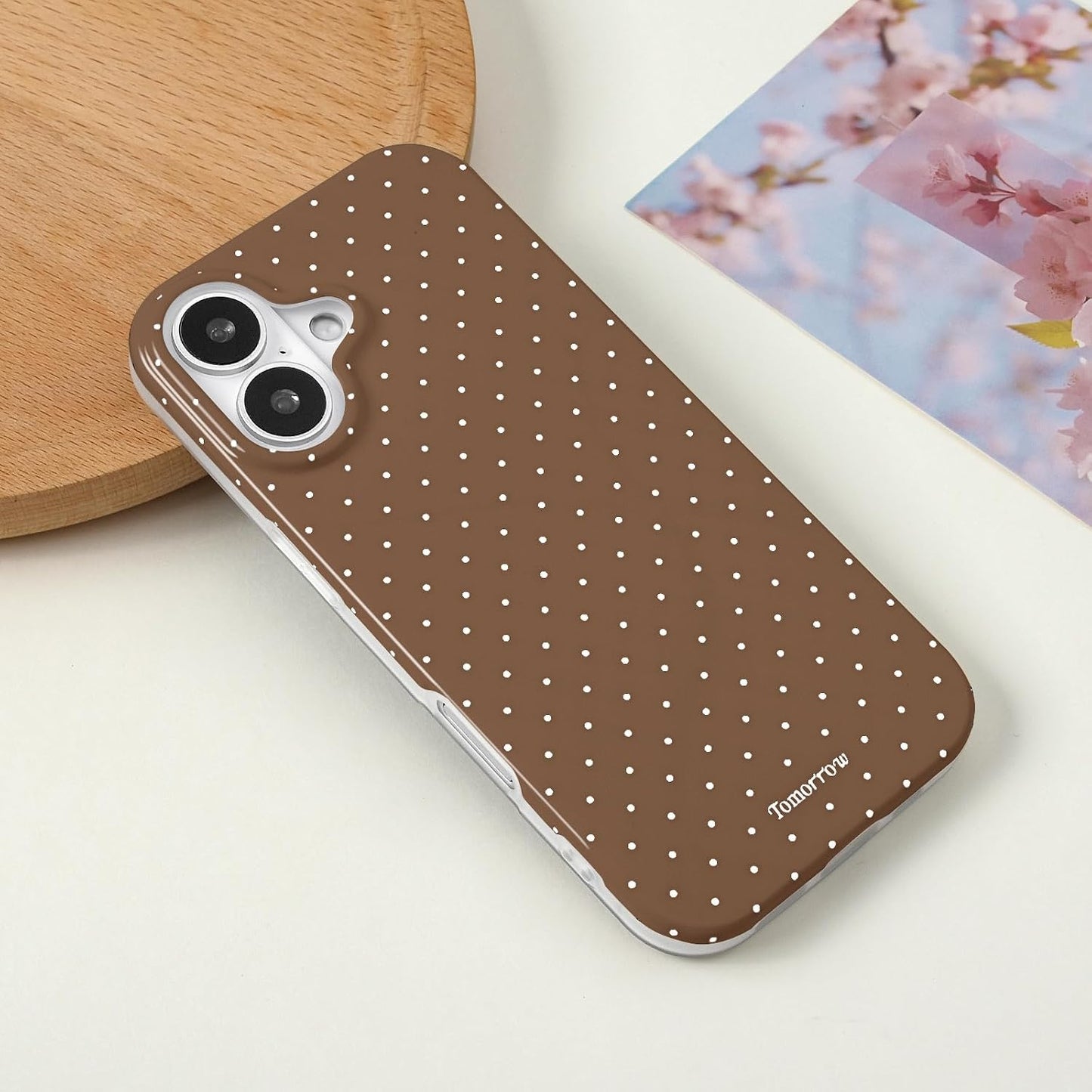 Compatible with iPhone 13/iPhone 14 Case with Cute Fashion Polka Dot Aesthetics Design Simple Cases for Soft TPU Slim Protection Cover-Lemon-Yellow