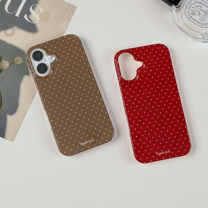 Compatible with iPhone 13/iPhone 14 Case with Cute Fashion Polka Dot Aesthetics Design Simple Cases for Soft TPU Slim Protection Cover-Lemon-Yellow