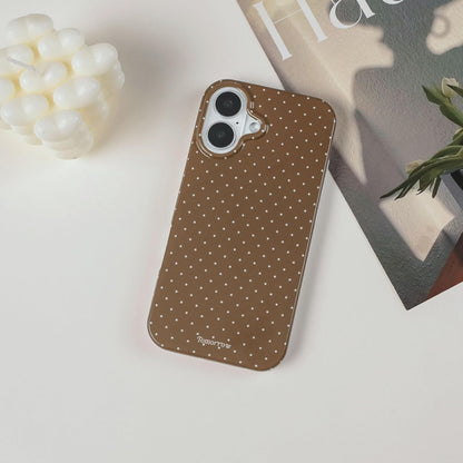 Compatible with iPhone 13/iPhone 14 Case with Cute Fashion Polka Dot Aesthetics Design Simple Cases for Soft TPU Slim Protection Cover-Lemon-Yellow