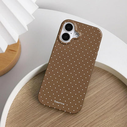Compatible with iPhone 13/iPhone 14 Case with Cute Fashion Polka Dot Aesthetics Design Simple Cases for Soft TPU Slim Protection Cover-Lemon-Yellow