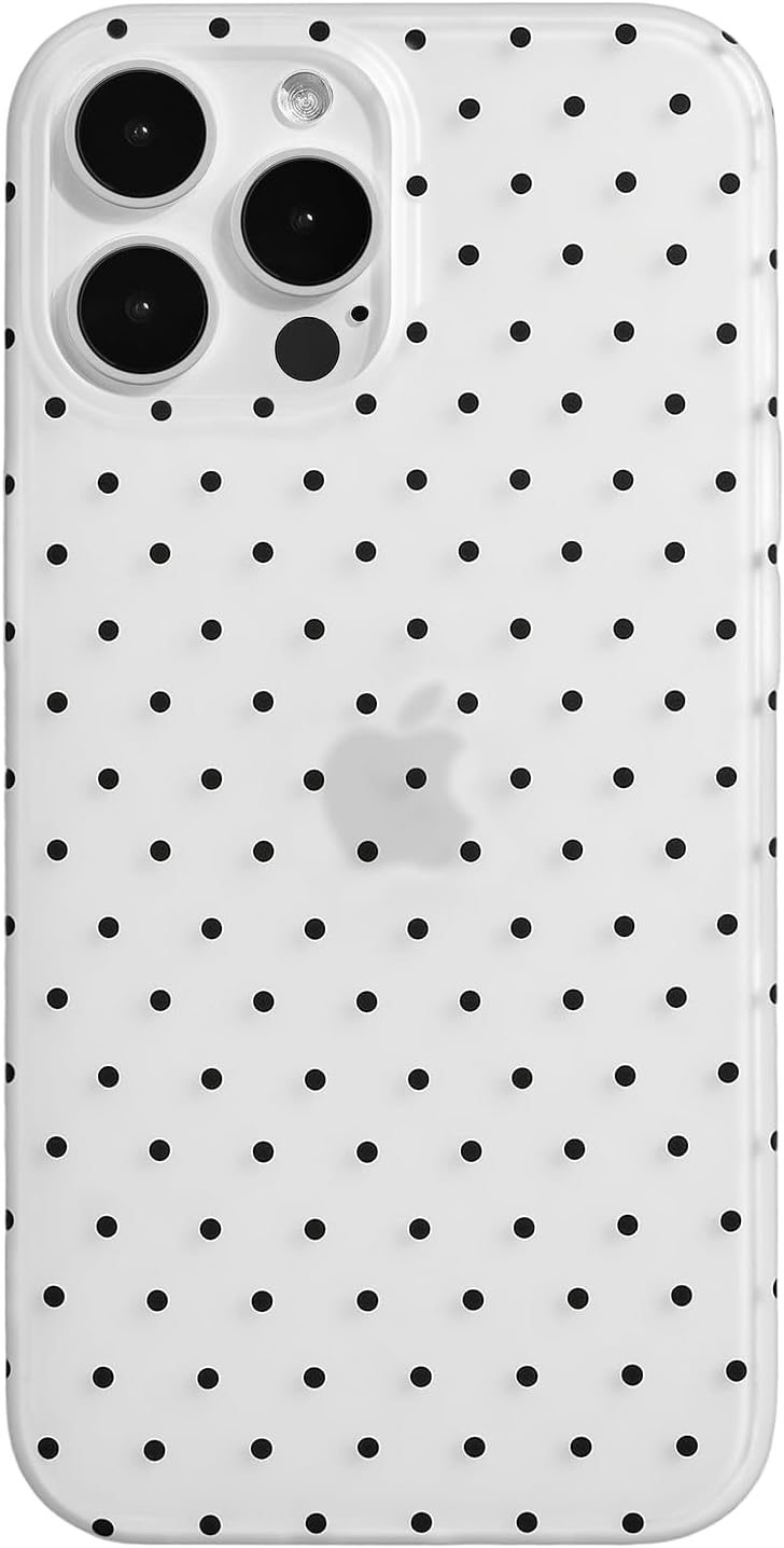 Compatible with iPhone 13/iPhone 14 Case with Cute Fashion Polka Dot Aesthetics Design Simple Cases for Soft TPU Slim Protection Cover-Lemon-Yellow