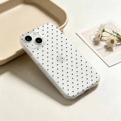 Compatible with iPhone 13/iPhone 14 Case with Cute Fashion Polka Dot Aesthetics Design Simple Cases for Soft TPU Slim Protection Cover-Lemon-Yellow