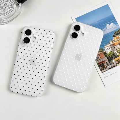 Compatible with iPhone 13/iPhone 14 Case with Cute Fashion Polka Dot Aesthetics Design Simple Cases for Soft TPU Slim Protection Cover-Lemon-Yellow