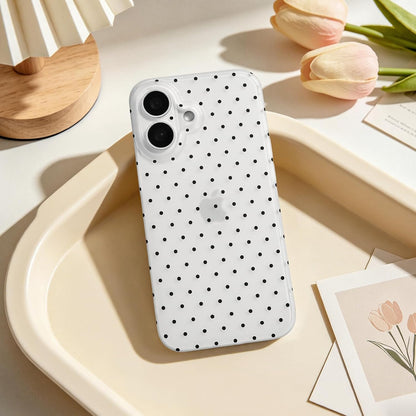 Compatible with iPhone 13/iPhone 14 Case with Cute Fashion Polka Dot Aesthetics Design Simple Cases for Soft TPU Slim Protection Cover-Lemon-Yellow