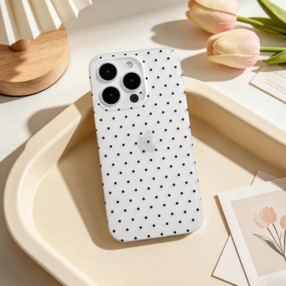 Compatible with iPhone 13/iPhone 14 Case with Cute Fashion Polka Dot Aesthetics Design Simple Cases for Soft TPU Slim Protection Cover-Lemon-Yellow